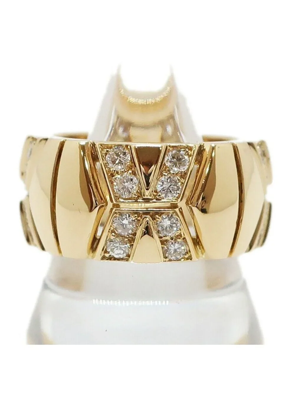 Cartier Ten Rivoli Ring Diamond Yellow Gold 18K 57